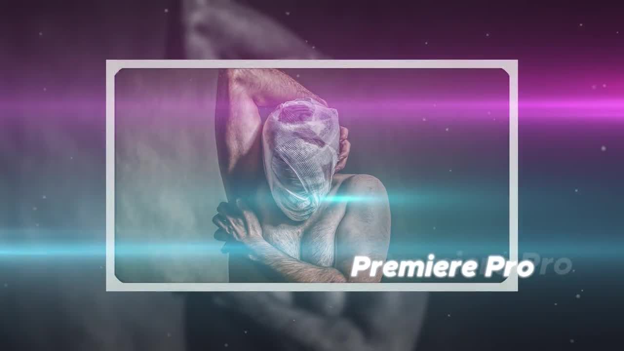 明亮的大小屏幕文字动态展示素材库精选PR模板