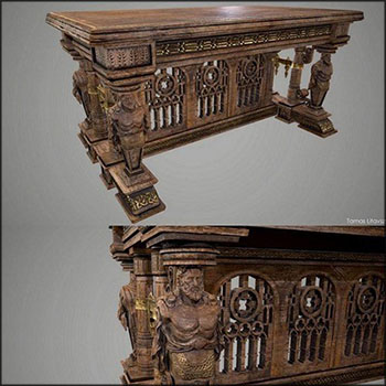 旧桌子素材之家精选3D模型