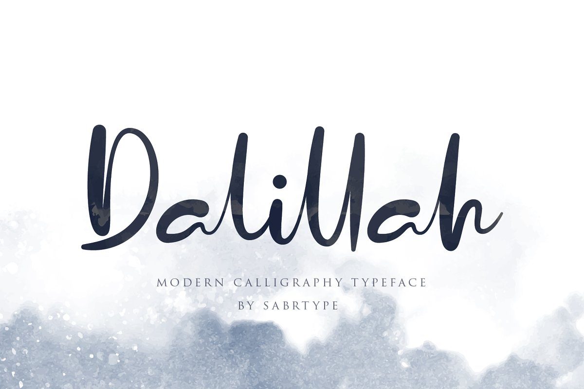 Dalillah Font素材之家精选英文字体