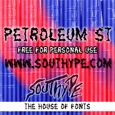 Petroleum St font素材之家精选英文字体