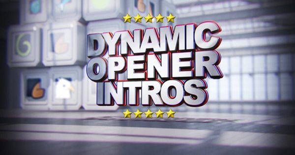 人物专访节目开场素材库精选AE模板 Dynamic Opener/Intro