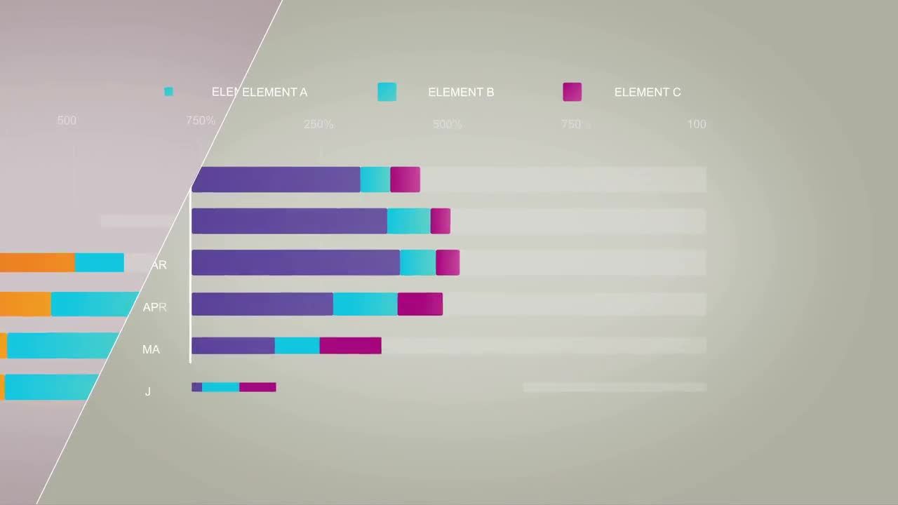 现代简洁创意的信息图表素材库精选AE模板