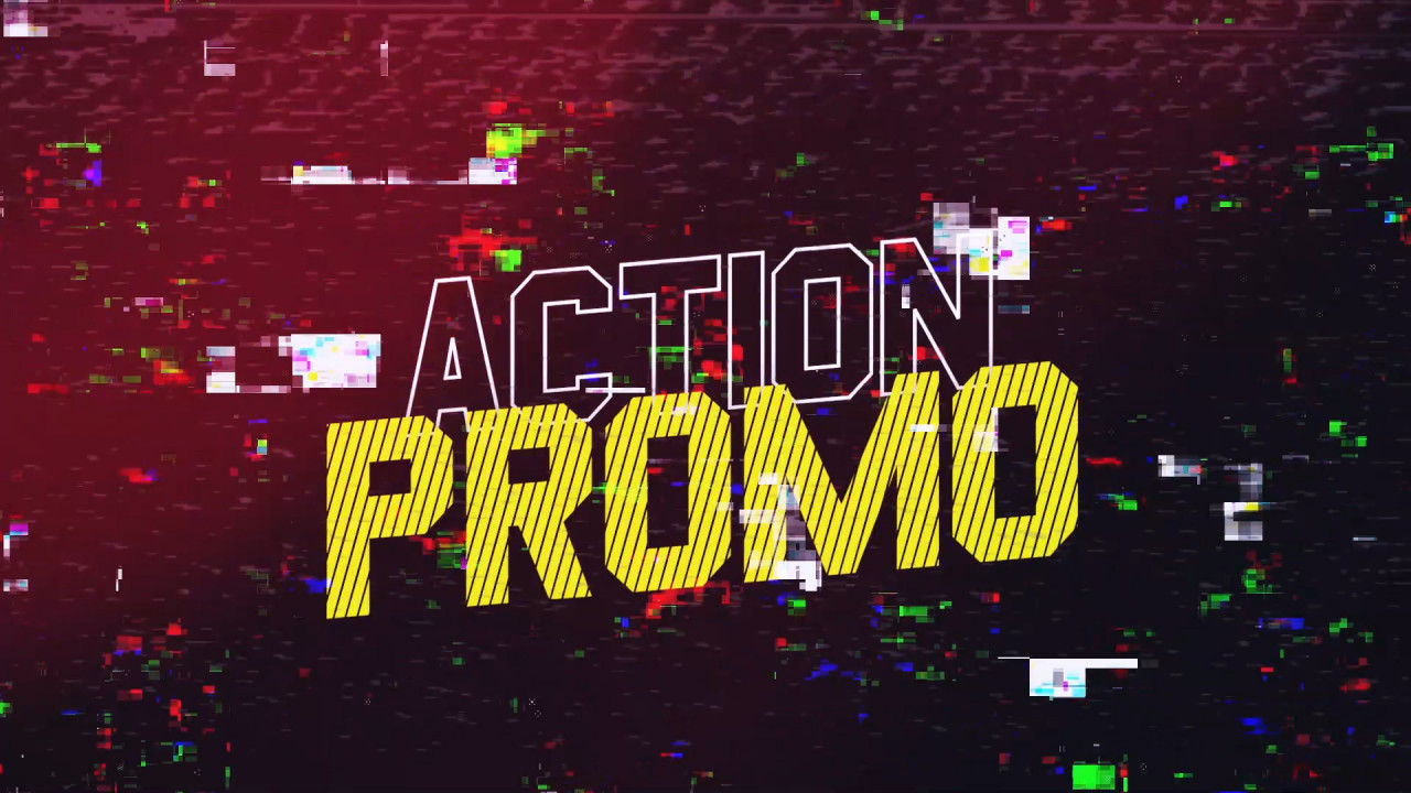 毛刺效果运动宣传pr动态模板