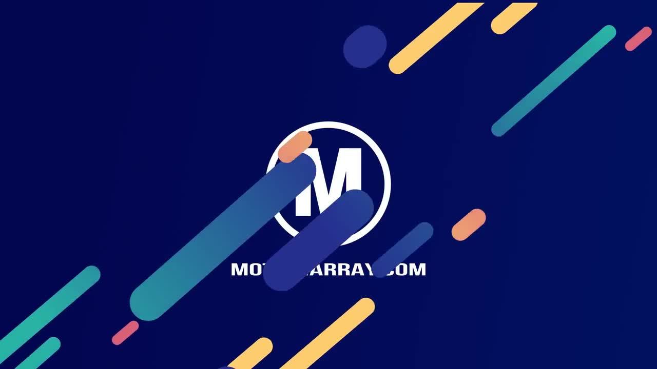 明亮多彩的形状徽标素材库精选AE模板