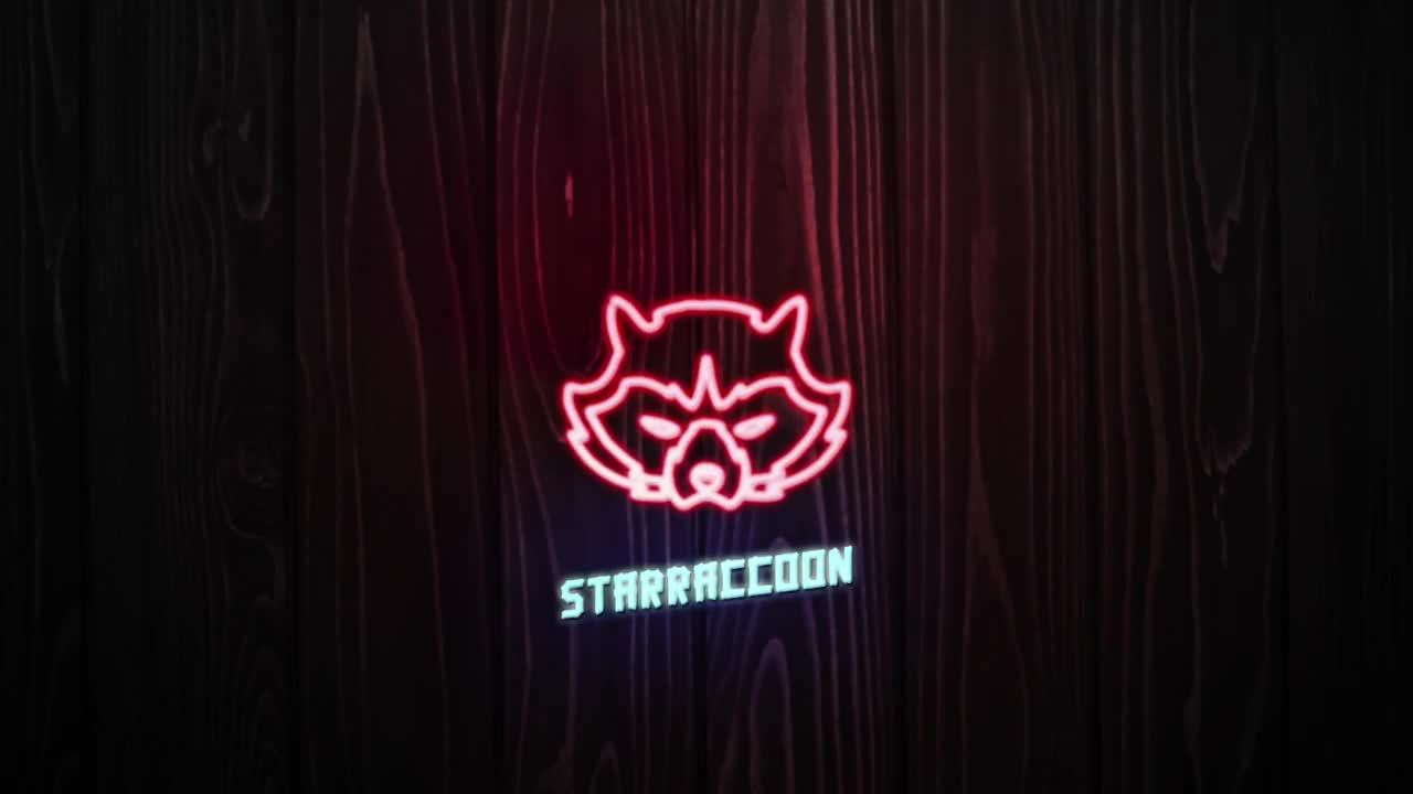 霓虹灯风格徽标素材库精选AE模板