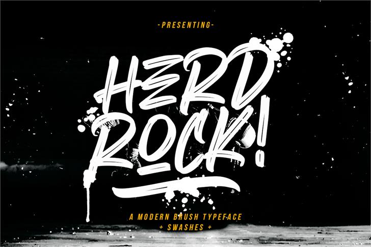 Herdrock font插图