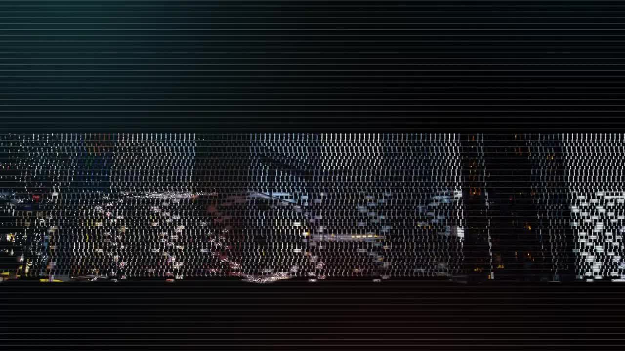 毛刺幻灯片AE素材