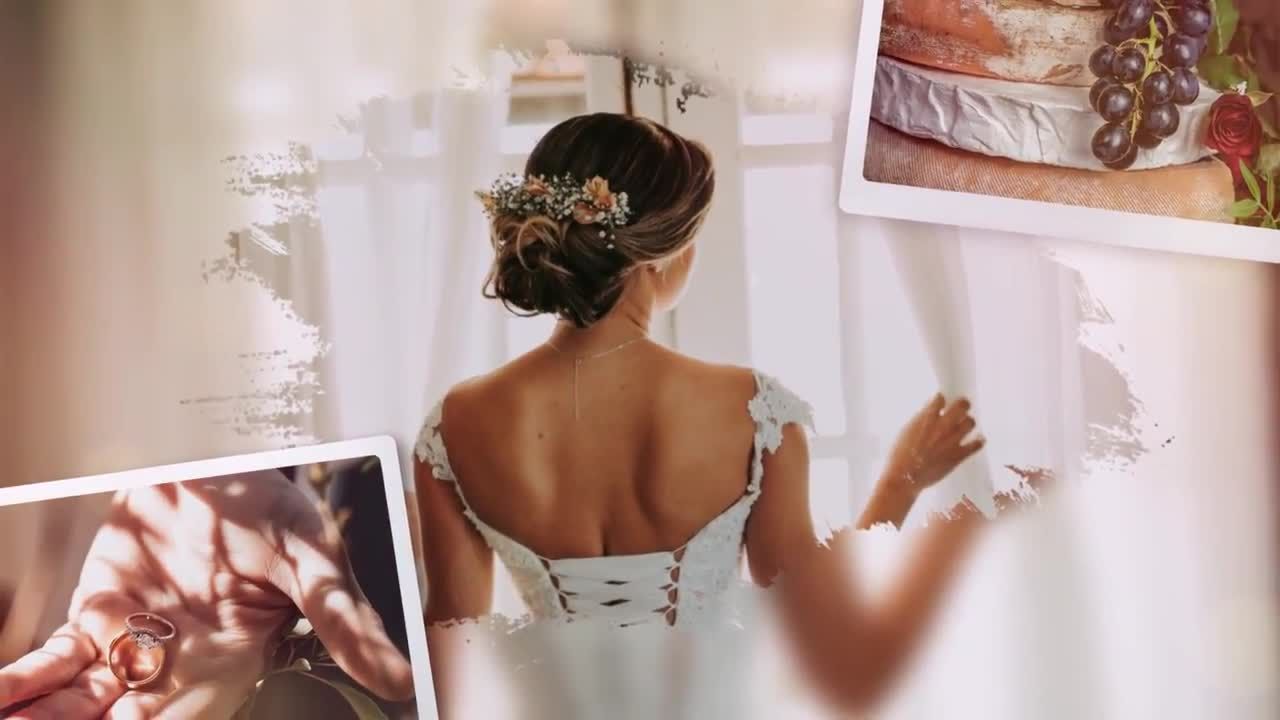 温暖舒适笔刷遮罩幻灯片素材库精选PR模板