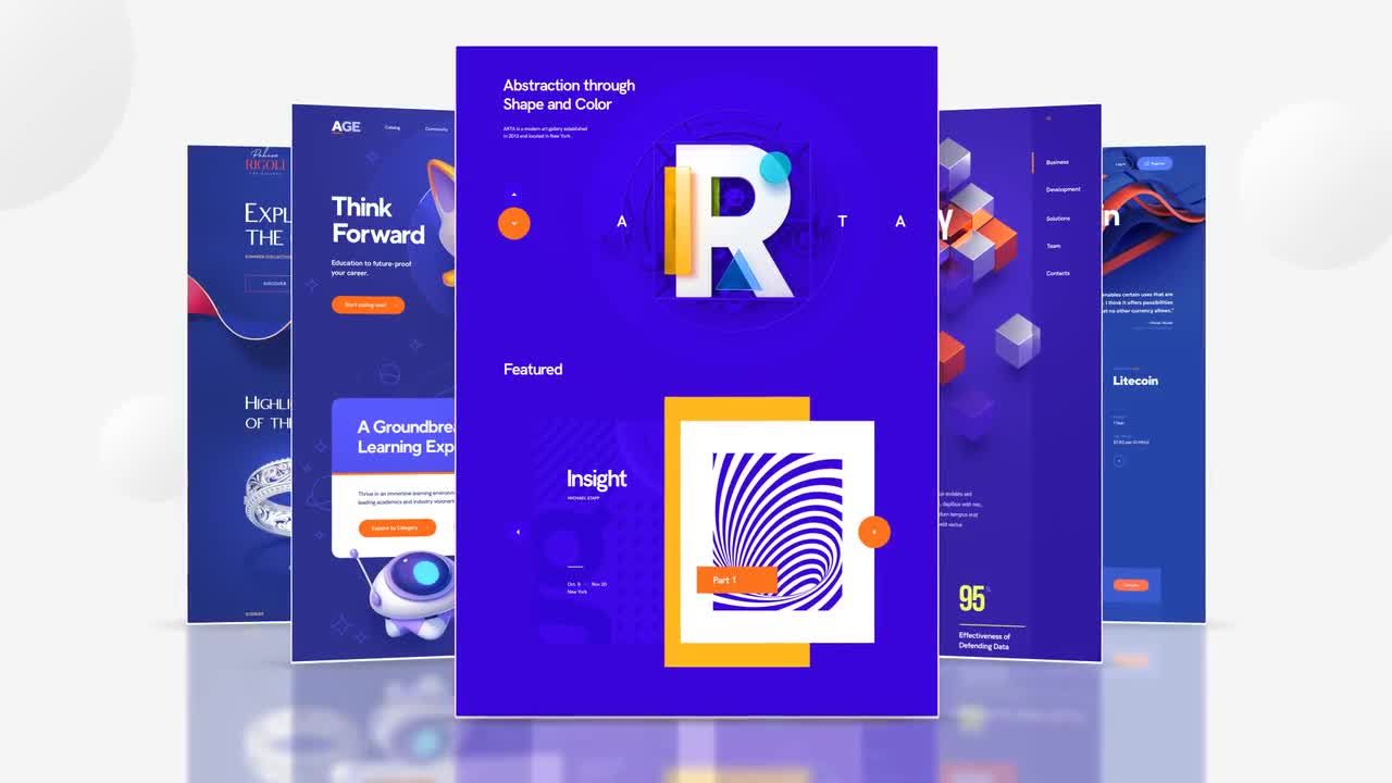 网站整洁演示文稿设计精巧素材库精选AE模板