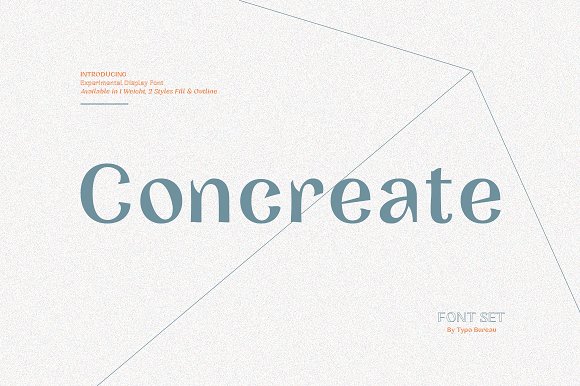 Concreate – Display Font素材之家精选英文字体