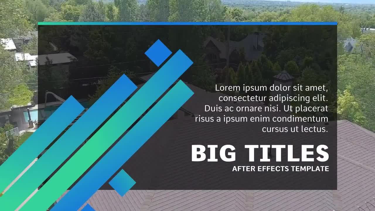 10个AE大标题动态模板