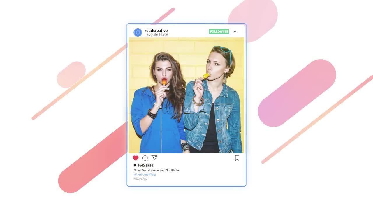 照片展示现代文本动画素材库精选AE模板