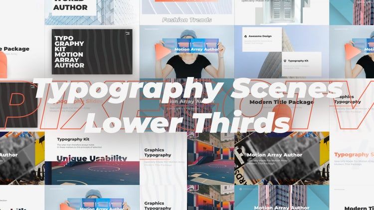 排印场景低三分之二ae模板