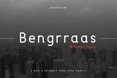 Bengrraas Font素材之家精选英文字体