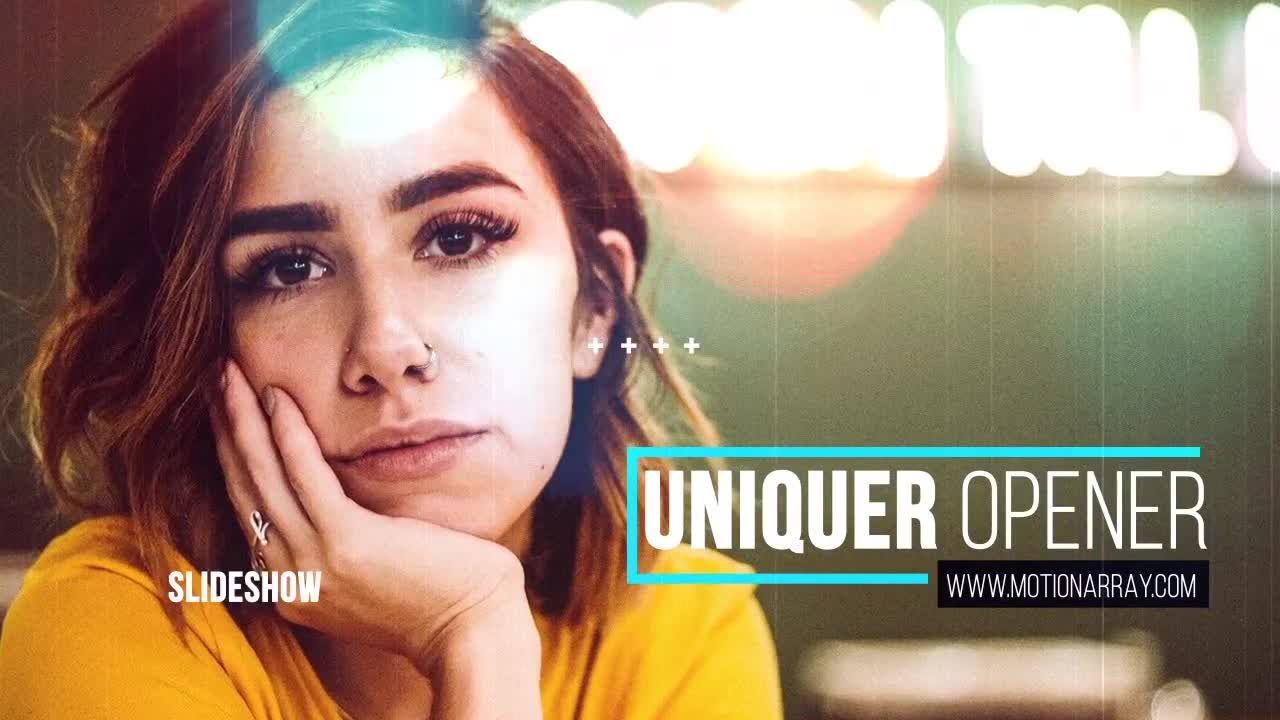 时尚现代创意的照片幻灯片素材库精选AE模板