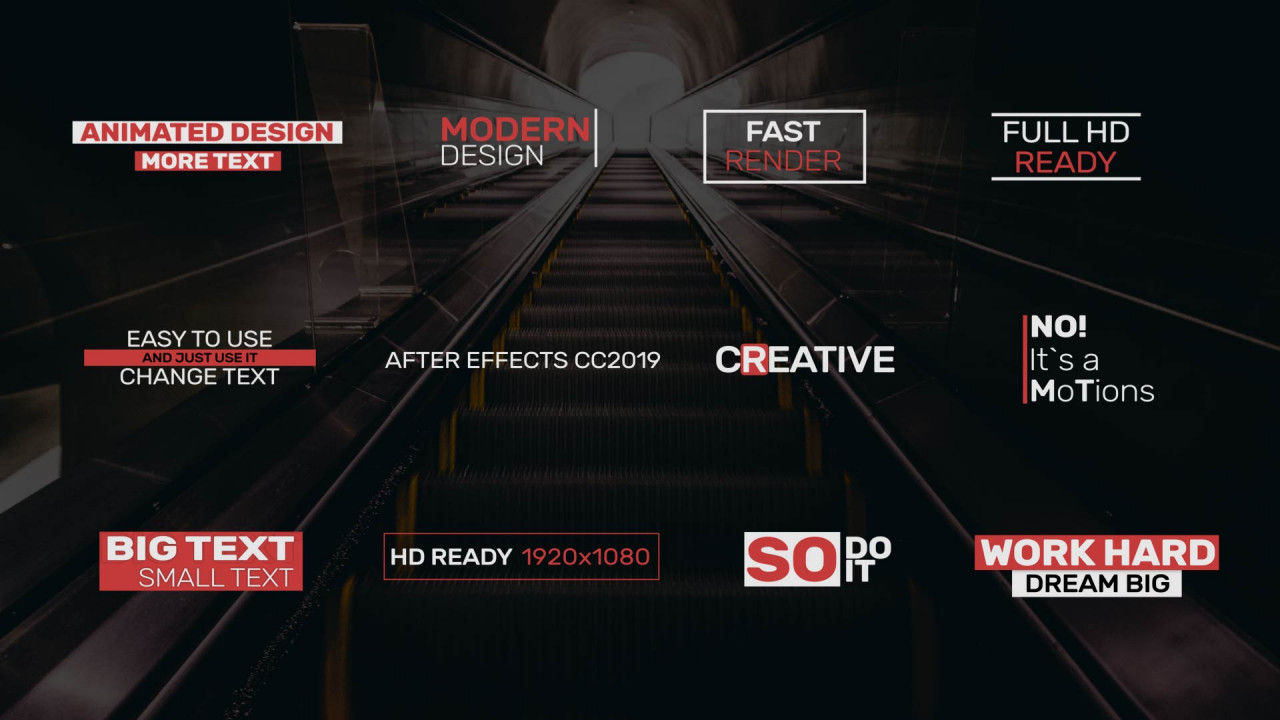 简洁富有创意的素材库精选AE模板