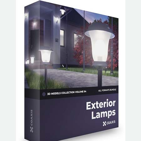 户外经典复古和现代灯具素材之家精选3D模型