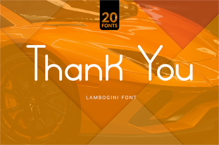 Lamborgini font插图9