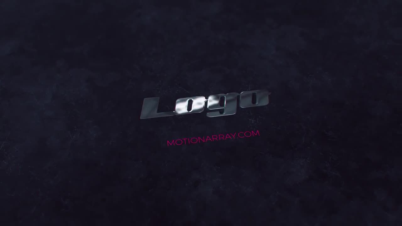 优雅的抛光金属Logo标志素材库精选AE模板