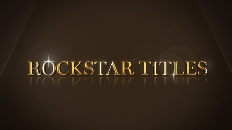 时尚标题序列素材库精选AE模板Rockstar Titles