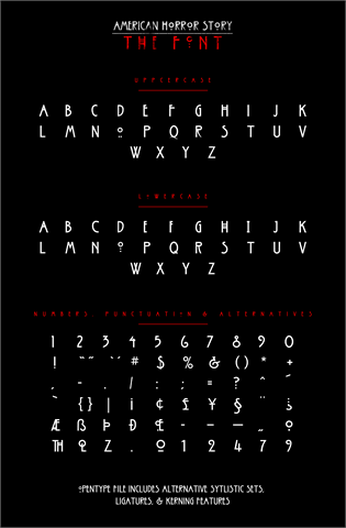American Horror Story font素材之家精选英文字体