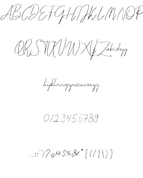 Darcey Oliver font插图8