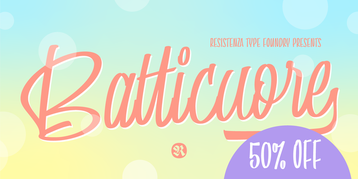 Batticuore Font Family插图