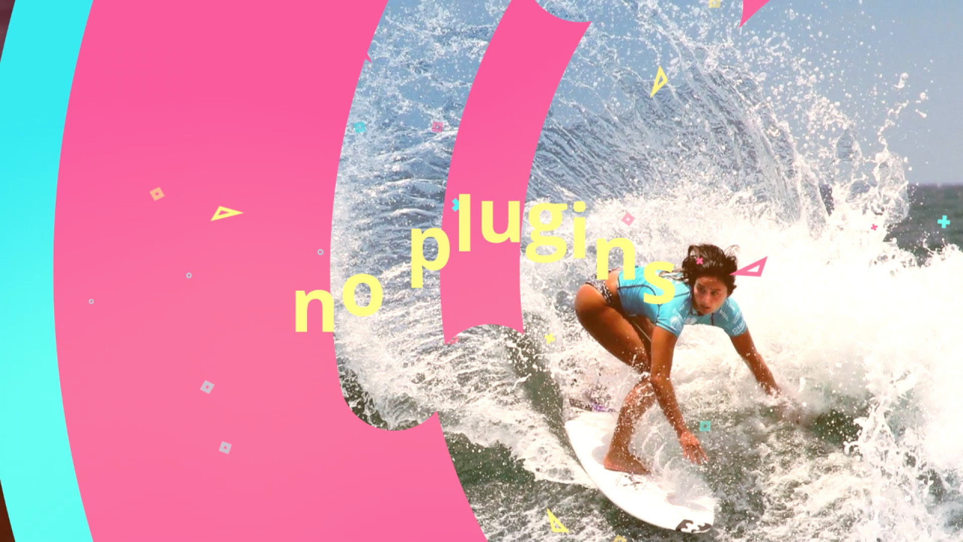 明亮时尚活力的照片幻灯片素材库精选AE模板