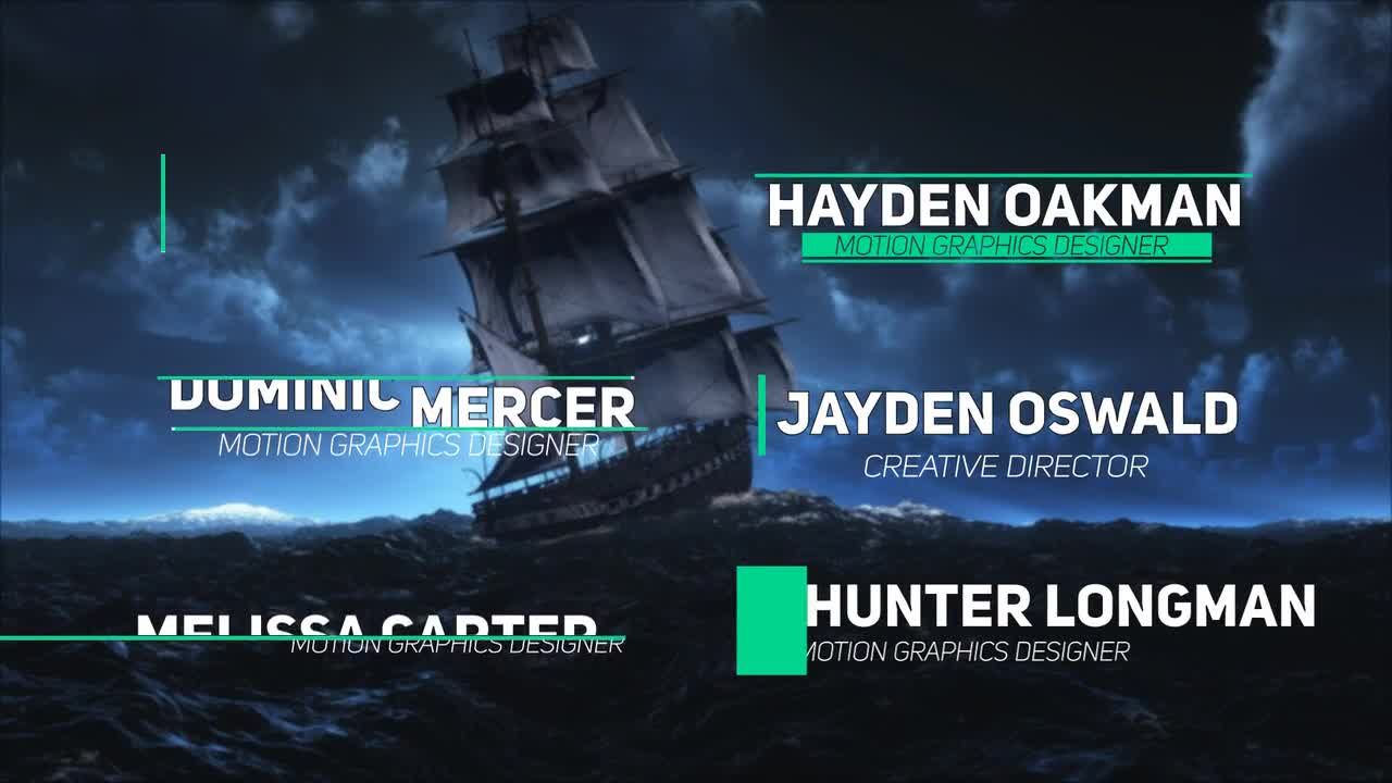 简单的下三分之一素材库精选AE模板