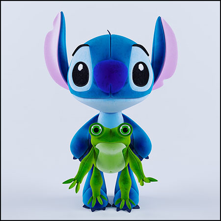 史迪奇史迪仔毛绒公仔素材之家精选3D模型