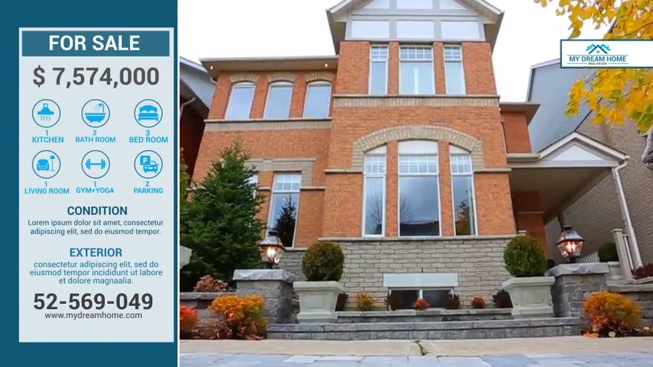 整洁优雅创意的房地产宣传介绍素材库精选AE模板