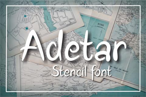 Adetar font素材之家精选英文字体