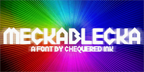 Meckablecka font素材之家精选英文字体