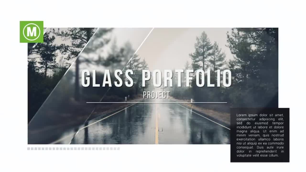 16种玻璃组合照片显示素材库精选AE模板