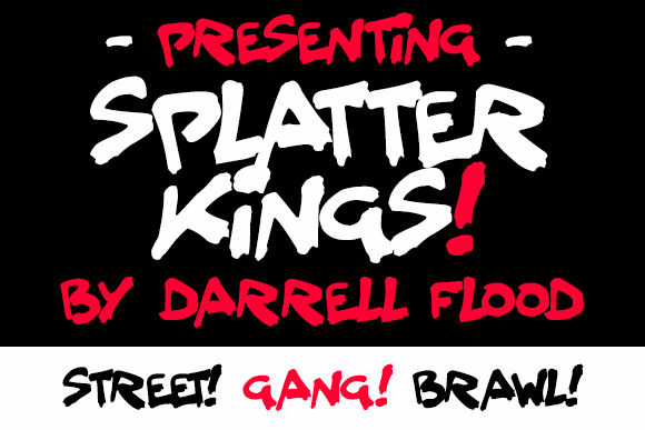 Splatter Kings font插图 Splatter Kings font插图