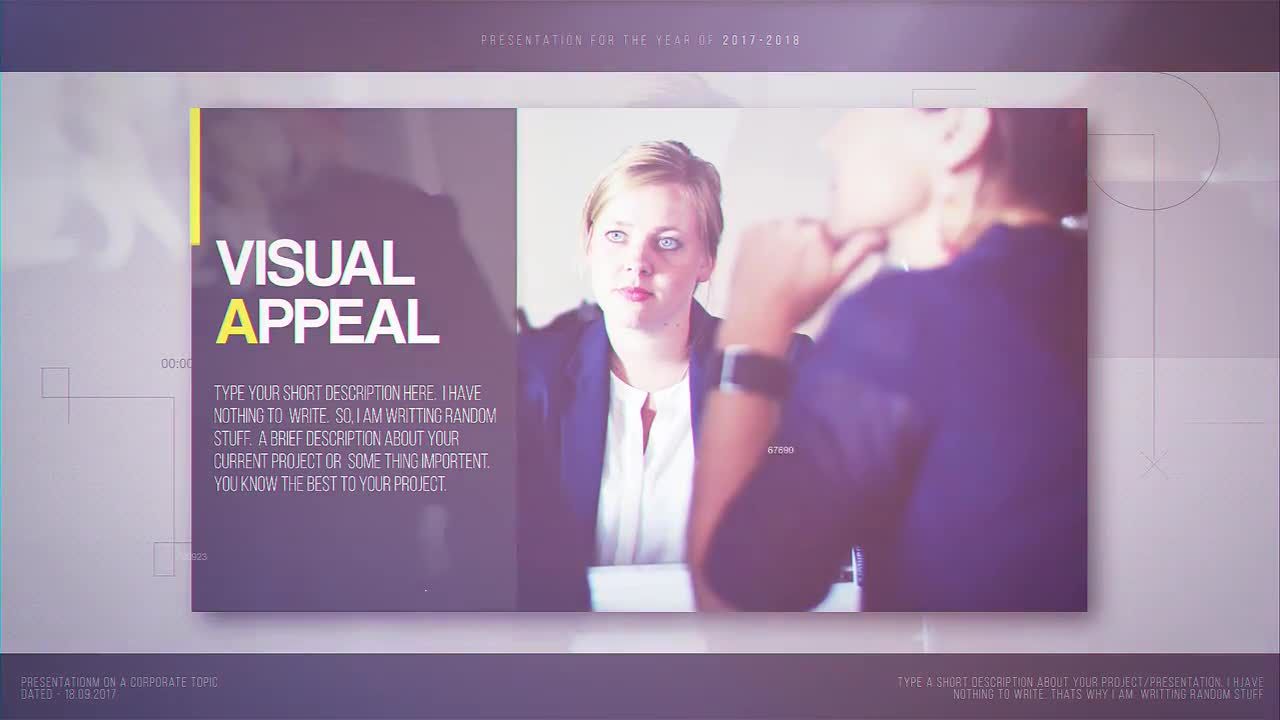 AE过渡效果商业幻灯片模板