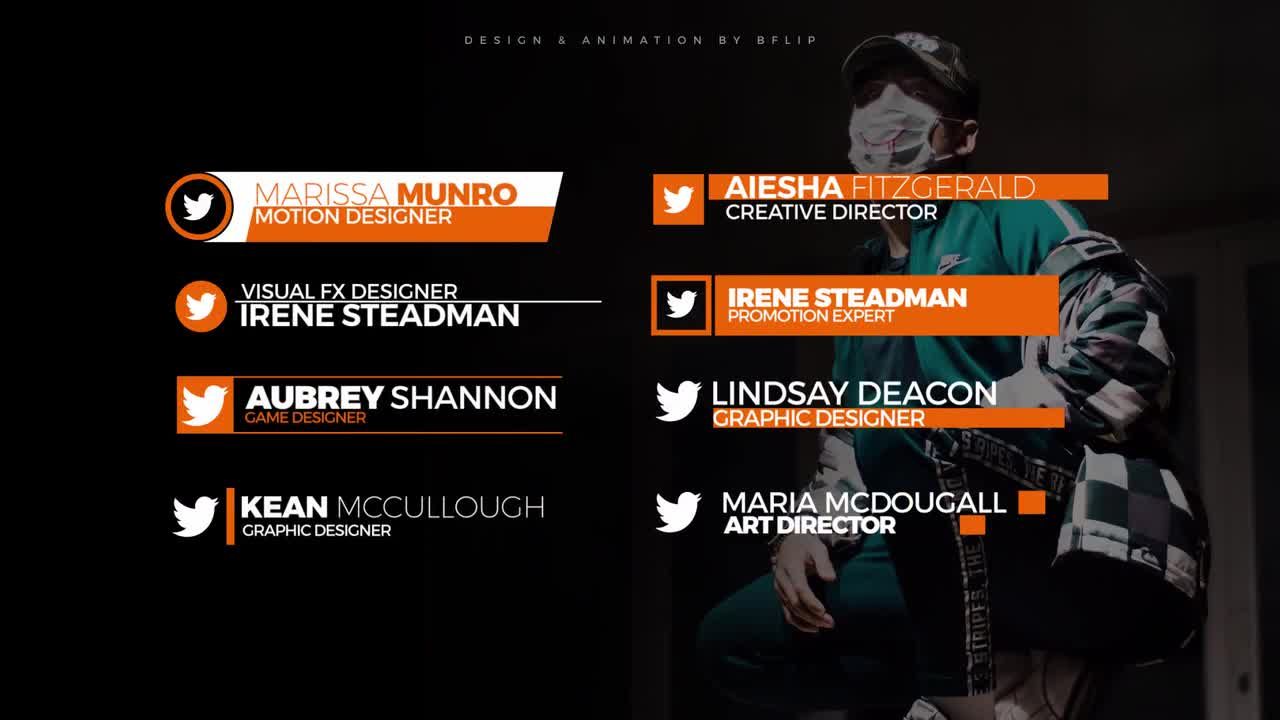 8个动画下三分之一广告全屏标题素材库精选AE模板