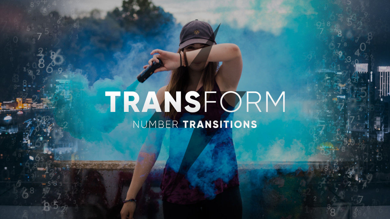 最佳粒子数字转换素材库推荐PR模板