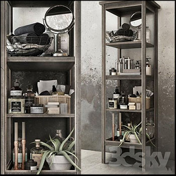 浴室装饰架洗漱用品和浴室摆件素材之家精选3D模型