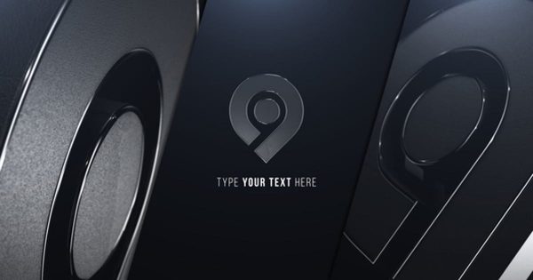 黑色塑料哑光Logo演示素材库精选AE模板 Plastic Logo Reveal