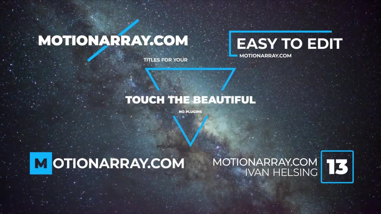 15种个性动态文字标题字幕动画效果素材库精选AE模板