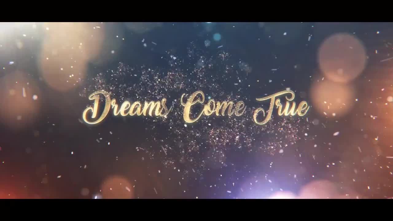 明亮的圣诞节问候标题素材库精选pr模板