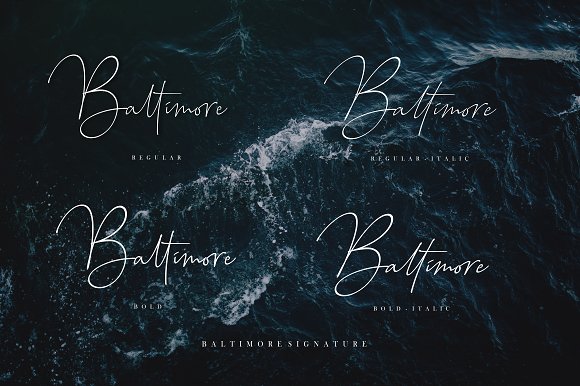Baltimore – 4 Font Family插图1