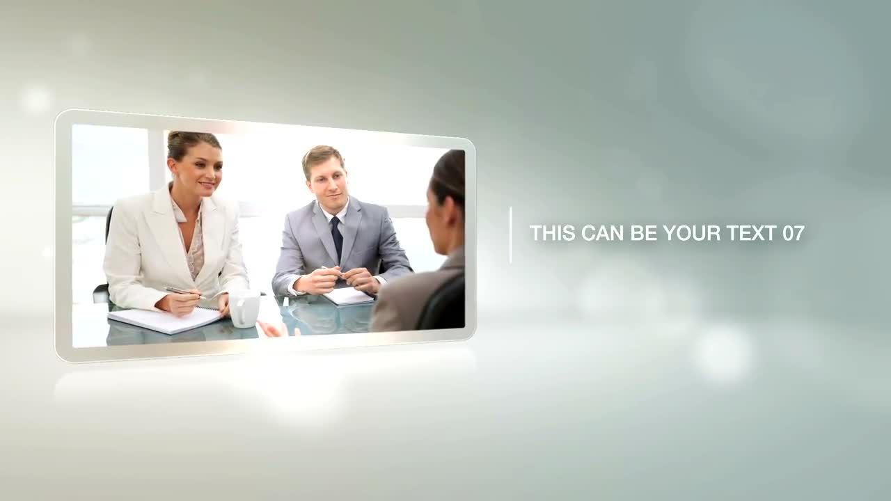 光泽框架动态清晰图像文本素材库精选AE模板