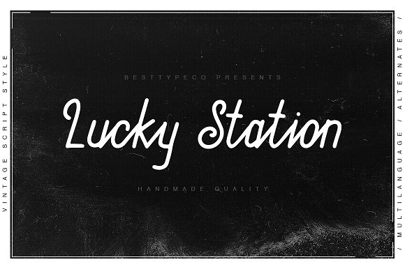 Lucky Station Font素材之家精选英文字体
