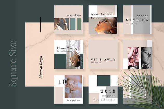 Instagram社交媒体文章贴图模板素材库精选 Roses – Instagram Post Template插图(2)