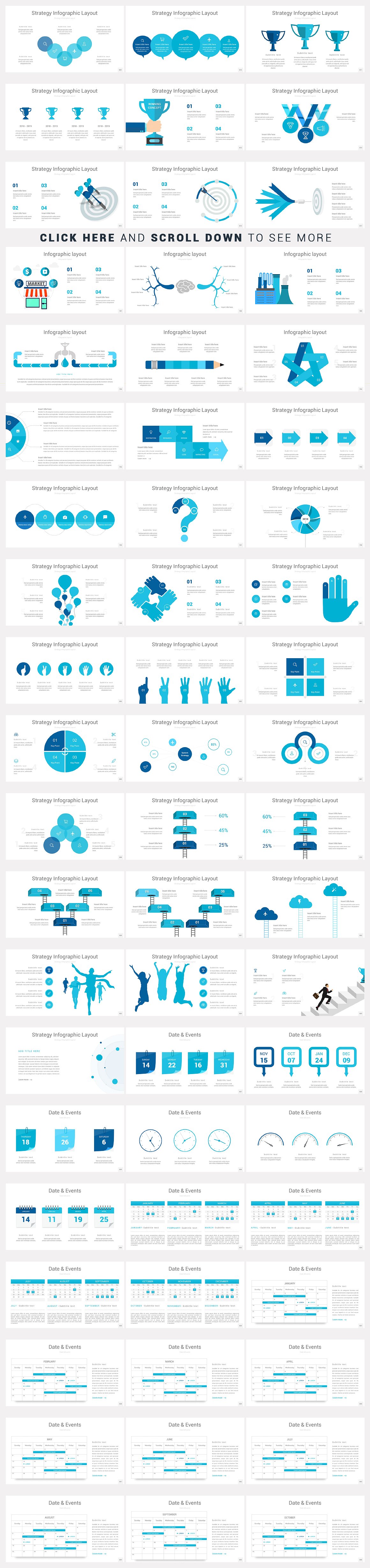 灵活，干净，简单，独特的PowerPoint模板。插图(19)
