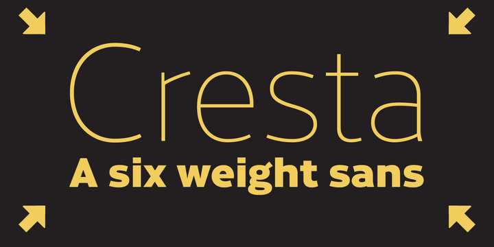 Cresta Font Family素材之家精选英文字体
