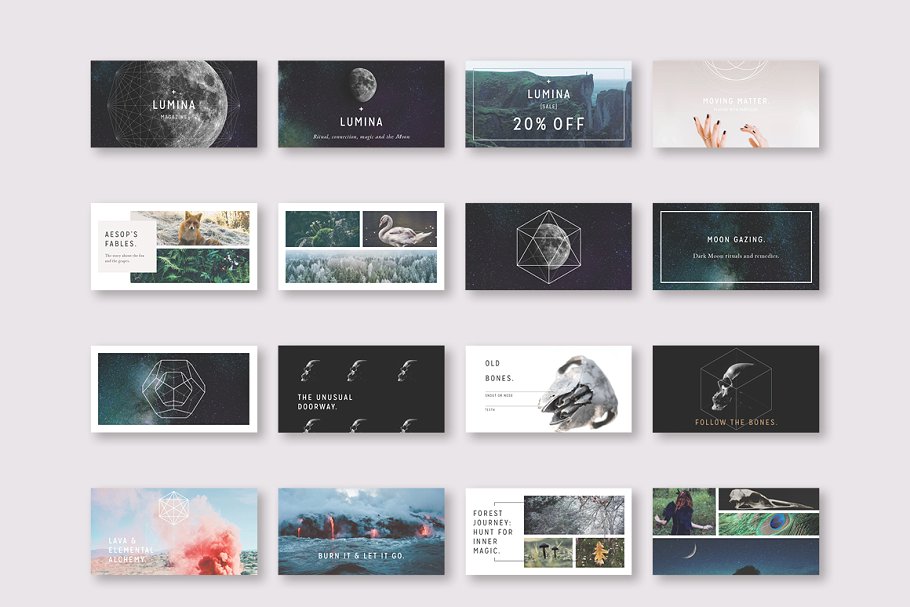 极力推荐：社交媒体配图插图设计模板素材库精选[1.23GB] LUMINA Social Media BUNDLE插图(3)