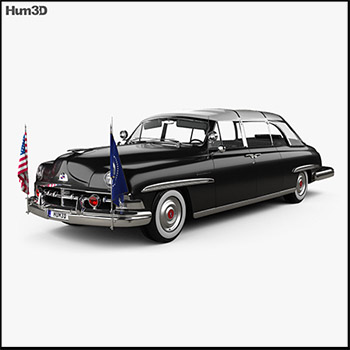 林肯Cosmopolitan Presidential Limousine 1950 素材之家精选3D模型